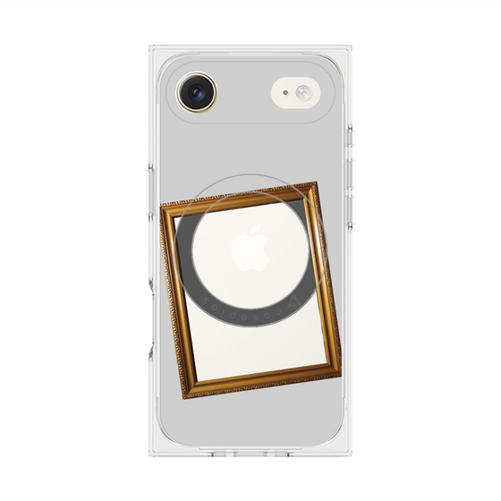 Premium Square Case with MagSafe［ Photo Frame - Light Gray ］