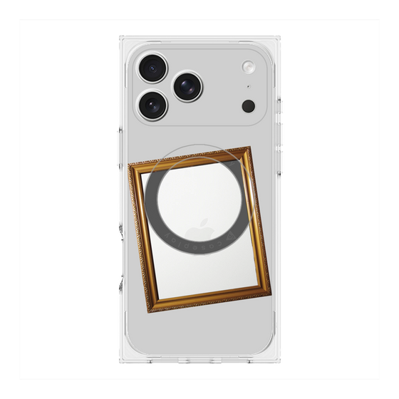 Premium Square Case with MagSafe［ Photo Frame - Light Gray ］