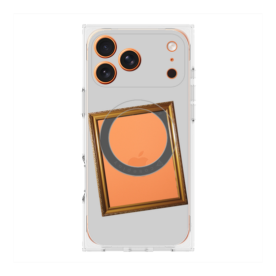 Premium Square Case with MagSafe［ Photo Frame - Light Gray ］