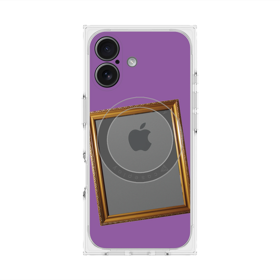 Premium Square Case with MagSafe［ Photo Frame - Purple ］