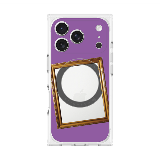 Premium Square Case with MagSafe［ Photo Frame - Purple ］