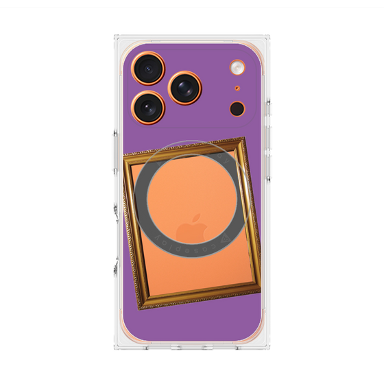 Premium Square Case with MagSafe［ Photo Frame - Purple ］