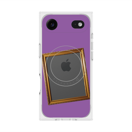 Premium Square Case with MagSafe［ Photo Frame - Purple ］