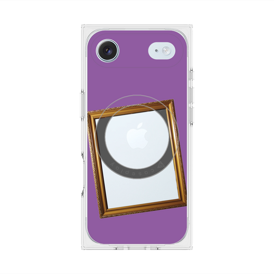 Premium Square Case with MagSafe［ Photo Frame - Purple ］