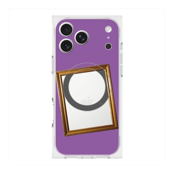 Premium Square Case with MagSafe［ Photo Frame - Purple ］