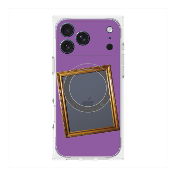 Premium Square Case with MagSafe［ Photo Frame - Purple ］