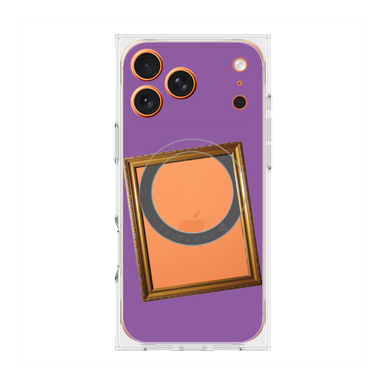 Premium Square Case with MagSafe［ Photo Frame - Purple ］