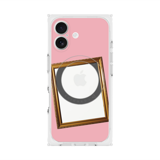 Premium Square Case with MagSafe［ Photo Frame - Pink ］
