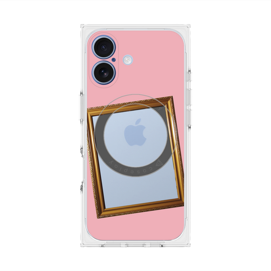 Premium Square Case with MagSafe［ Photo Frame - Pink ］