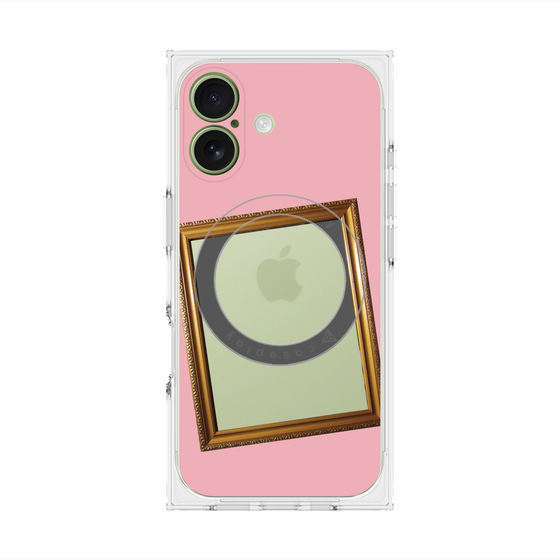 Premium Square Case with MagSafe［ Photo Frame - Pink ］