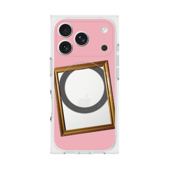 Premium Square Case with MagSafe［ Photo Frame - Pink ］