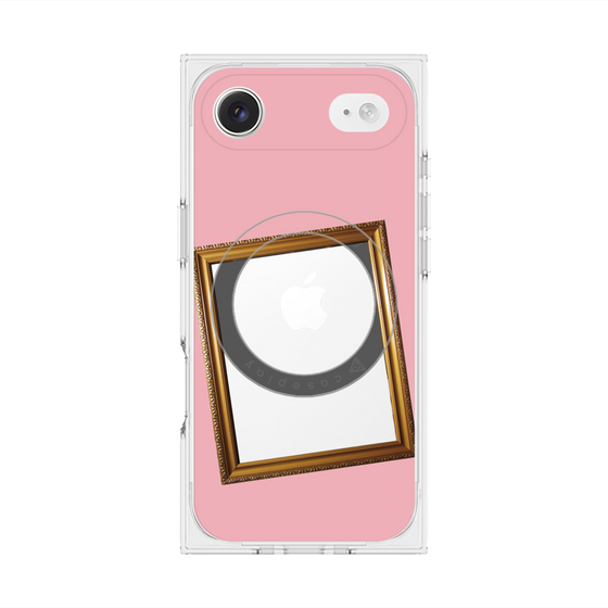 Premium Square Case with MagSafe［ Photo Frame - Pink ］