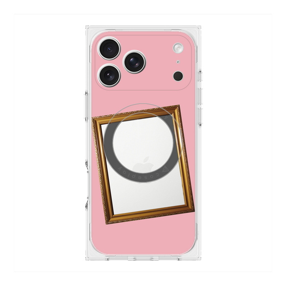 Premium Square Case with MagSafe［ Photo Frame - Pink ］