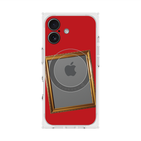 Premium Square Case with MagSafe［ Photo Frame - Red ］