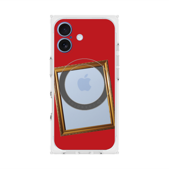 Premium Square Case with MagSafe［ Photo Frame - Red ］
