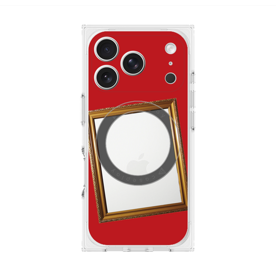 Premium Square Case with MagSafe［ Photo Frame - Red ］