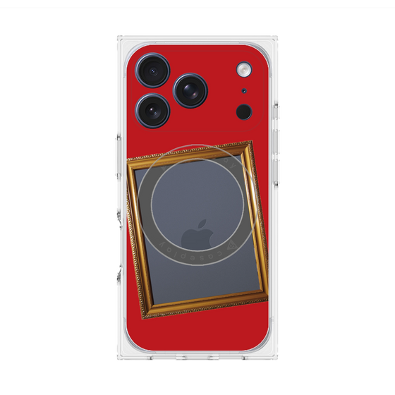 Premium Square Case with MagSafe［ Photo Frame - Red ］
