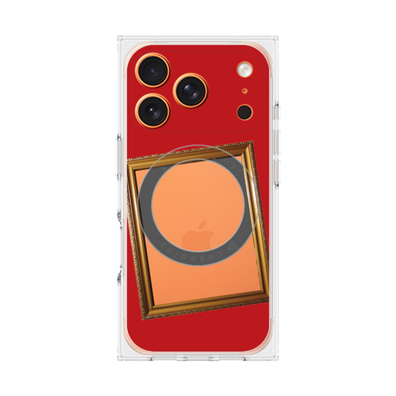 Premium Square Case with MagSafe［ Photo Frame - Red ］