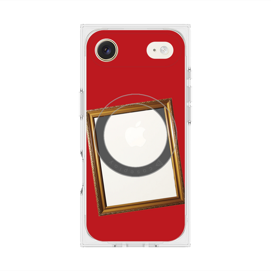 Premium Square Case with MagSafe［ Photo Frame - Red ］