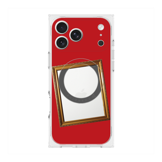 Premium Square Case with MagSafe［ Photo Frame - Red ］