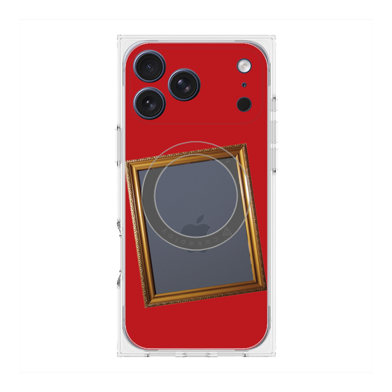 Premium Square Case with MagSafe［ Photo Frame - Red ］