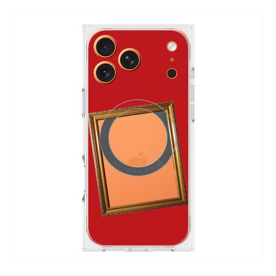 Premium Square Case with MagSafe［ Photo Frame - Red ］