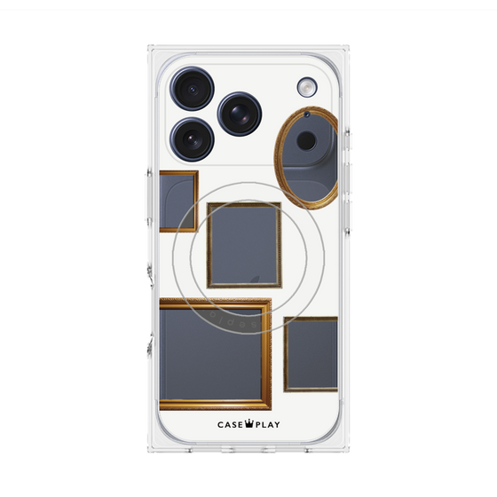 Premium Square Case with MagSafe［ Photo Frames - White ］