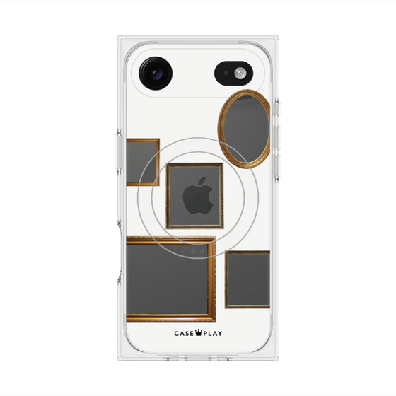 Premium Square Case with MagSafe［ Photo Frames - White ］