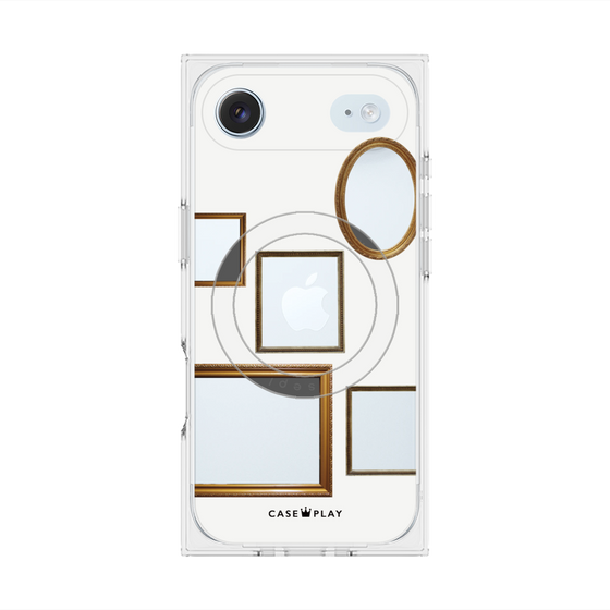 Premium Square Case with MagSafe［ Photo Frames - White ］