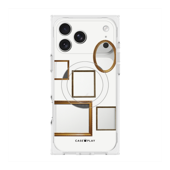 Premium Square Case with MagSafe［ Photo Frames - White ］