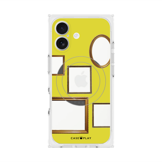 Premium Square Case with MagSafe［ Photo Frames - Yellow ］