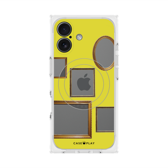 Premium Square Case with MagSafe［ Photo Frames - Yellow ］