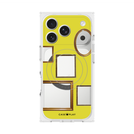 Premium Square Case with MagSafe［ Photo Frames - Yellow ］