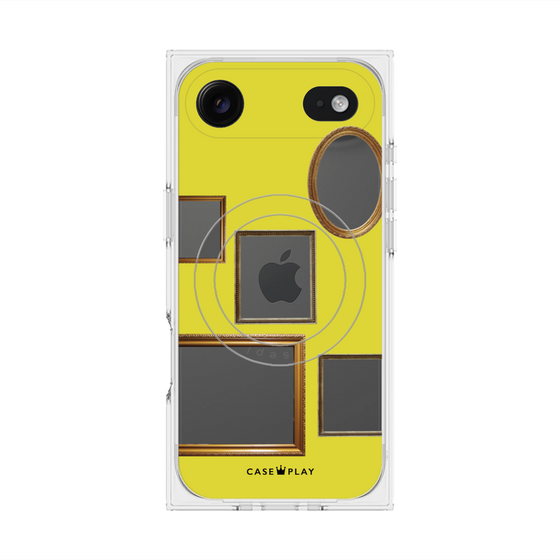Premium Square Case with MagSafe［ Photo Frames - Yellow ］