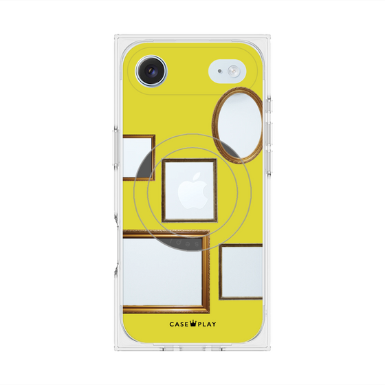 Premium Square Case with MagSafe［ Photo Frames - Yellow ］