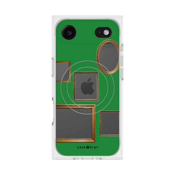 Premium Square Case with MagSafe［ Photo Frames - Green ］