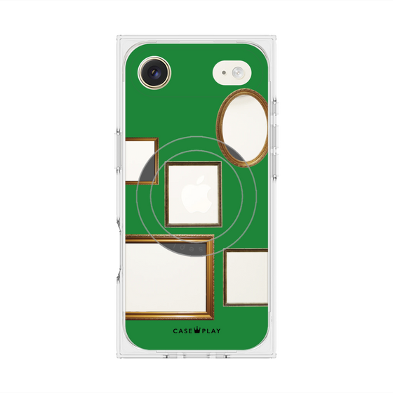 Premium Square Case with MagSafe［ Photo Frames - Green ］