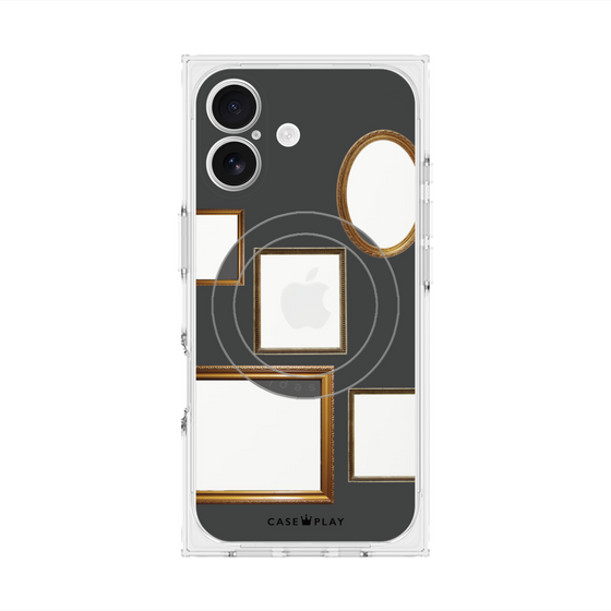 Premium Square Case with MagSafe［ Photo Frames - Gray ］