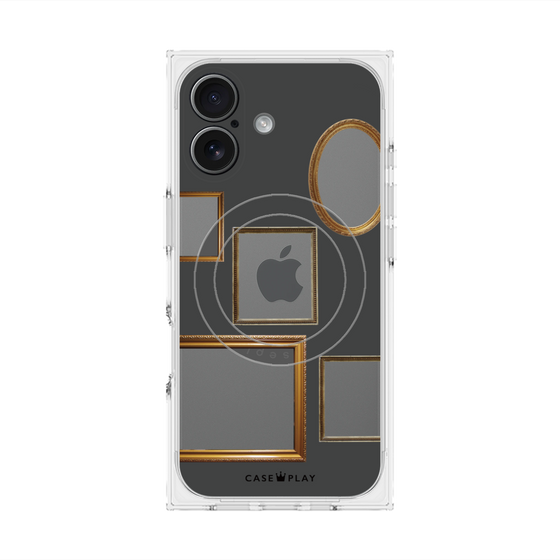 Premium Square Case with MagSafe［ Photo Frames - Gray ］