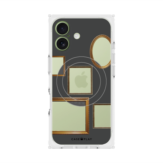 Premium Square Case with MagSafe［ Photo Frames - Gray ］