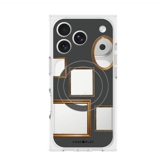 Premium Square Case with MagSafe［ Photo Frames - Gray ］