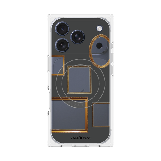 Premium Square Case with MagSafe［ Photo Frames - Gray ］