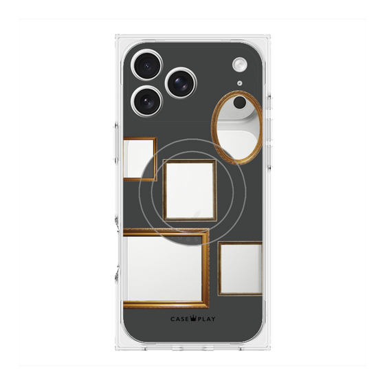 Premium Square Case with MagSafe［ Photo Frames - Gray ］