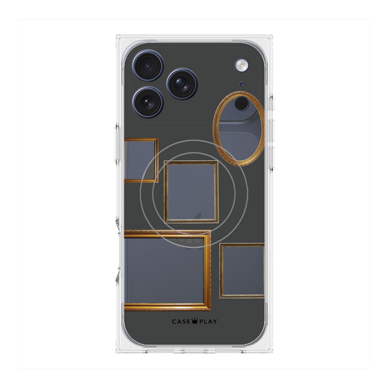 Premium Square Case with MagSafe［ Photo Frames - Gray ］