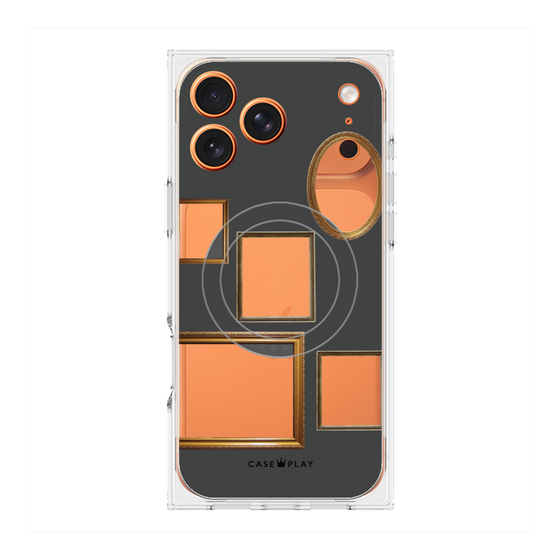 Premium Square Case with MagSafe［ Photo Frames - Gray ］