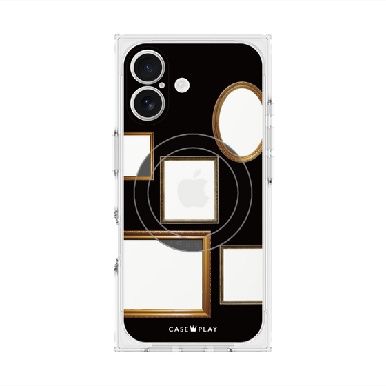 Premium Square Case with MagSafe［ Photo Frames - Black ］