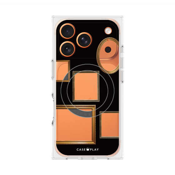 Premium Square Case with MagSafe［ Photo Frames - Black ］