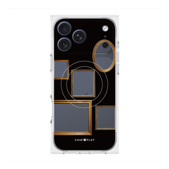 Premium Square Case with MagSafe［ Photo Frames - Black ］