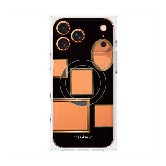 Premium Square Case with MagSafe［ Photo Frames - Black ］