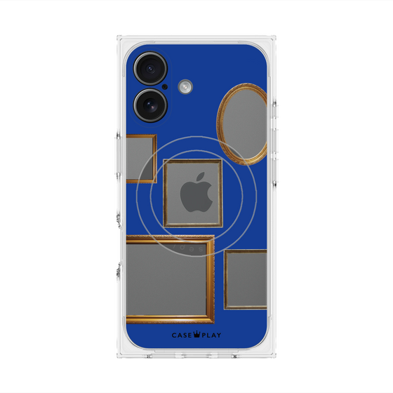 Premium Square Case with MagSafe［ Photo Frames - Blue ］